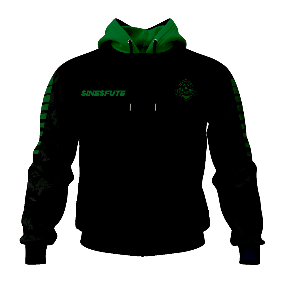 HOODIE ZIP SINESFUTE GREEN